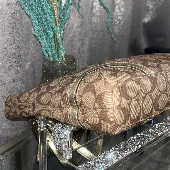 Coach Brown and Gold Tote Bag NWOT - Picture 10 of 14